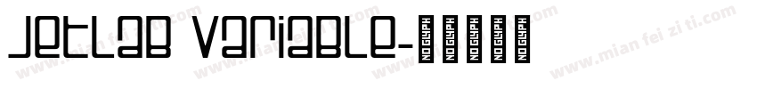 Jetlab Variable字体转换